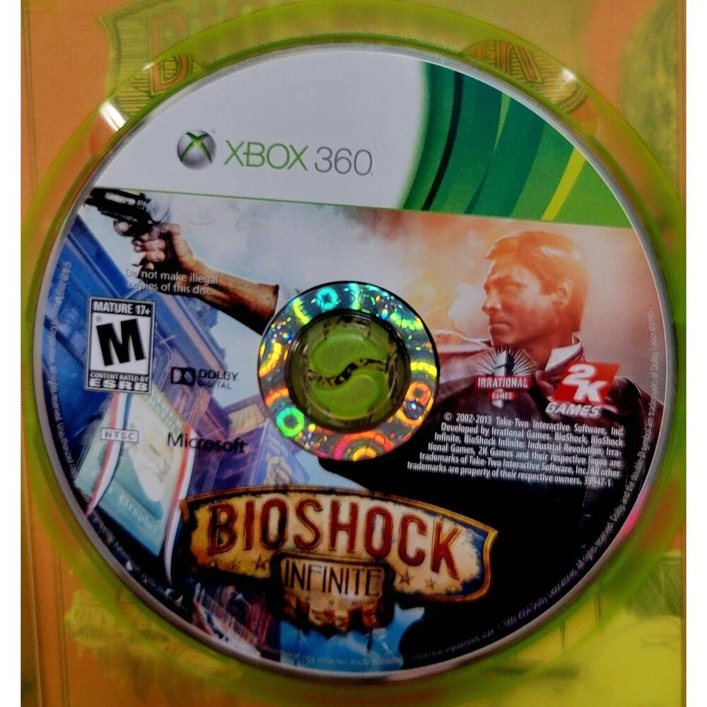 XBOX 360: BIOSHOCK INFINITE,  COMPLETE CIB, VG COND, CLEAN DISC, MANUAL, TESTED